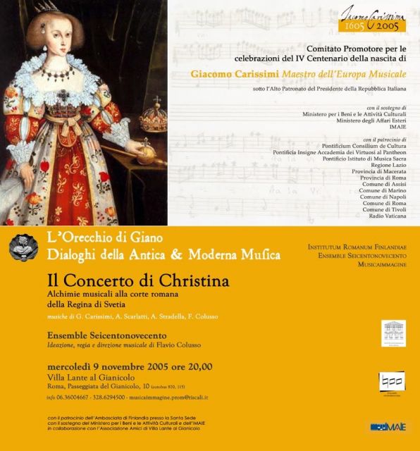 Il Concerto di Christina regina di Svetia, Colusso