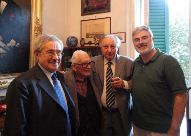 Lino Bianchi, Bruno Cagli, Flavio Colusso e Agostino Ziino 