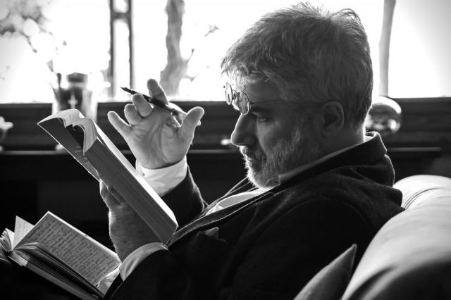 Flavio Colusso scrive "il lauro del Gianicolo" - da G.d’Annunzio, foto di R. Passeri, 2013